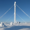 Frozen aerial at the top of Yllas Finland